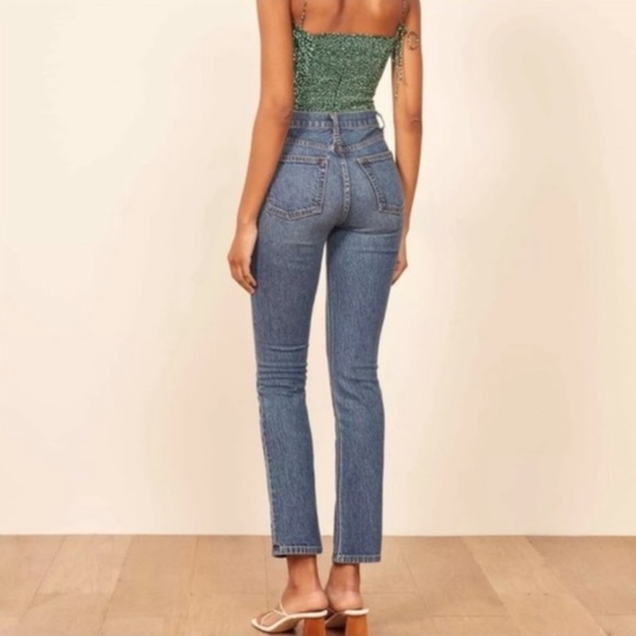 Reformation Jeans High Rise Liza Straight in Lanai 25 - Picture 2 of 4